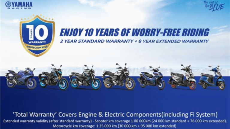 Yamaha India launches amazing 10 years total warranty